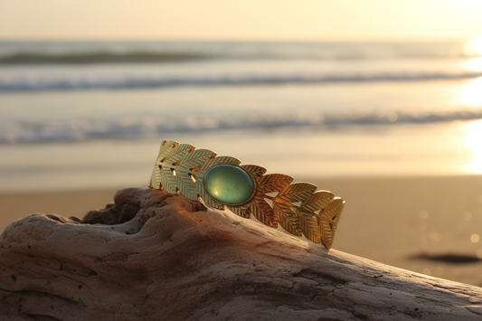 Bracelet Feuilles - Bois Flotté Plage